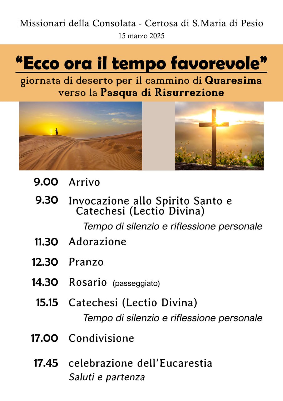 Programma Certosa 15 mar 2025