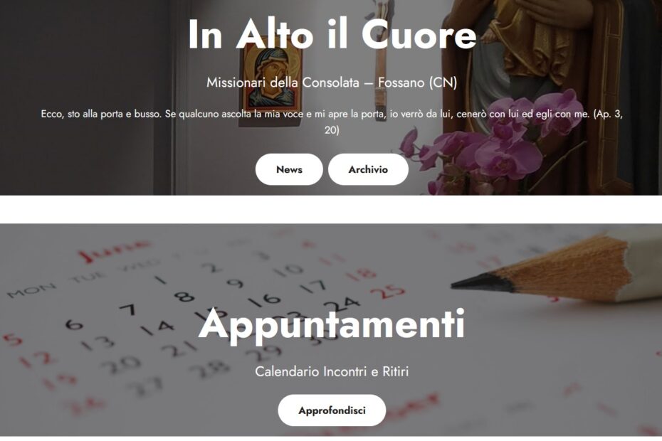 Dettaglio sezione Appuntamenti
